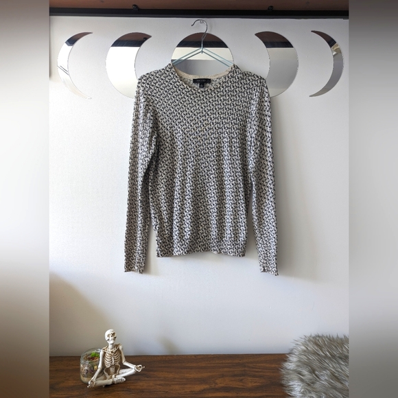 antler print light sweater | Ann Taylor - Picture 1 of 6
